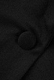Абрикосовый сексуальный сплошной пэчворк Прозрачный Бисероплетение Воротник с отложным воротником Длинный рукав Из двух частей
