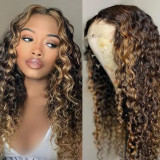Brown Casual Daily Patchwork Wigs