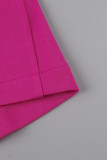 Agasalhos rosa moda casual cardigã sólido com gola aberta