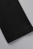 Agasalhos casuais preto moda casual patchwork cardigan com gola virada para trás