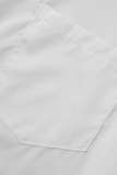 Tops de colarinho aberto vazado branco fashion branco