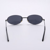 Schwarze Daily Solid Patchwork-Sonnenbrille