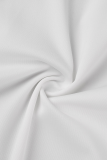 Белый модный однотонный отложной воротник с кисточками и длинным рукавом из двух частей