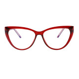 Rote Daily Solid Patchwork-Sonnenbrille