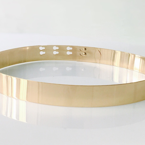 Gold Sexy Street Solid Patchwork Belts