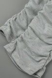 Белые модные повседневные однотонные рваные узкие брюки с высокой талией