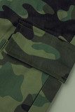 Camouflage Stampa casual Stampa mimetica Patchwork Taglie forti