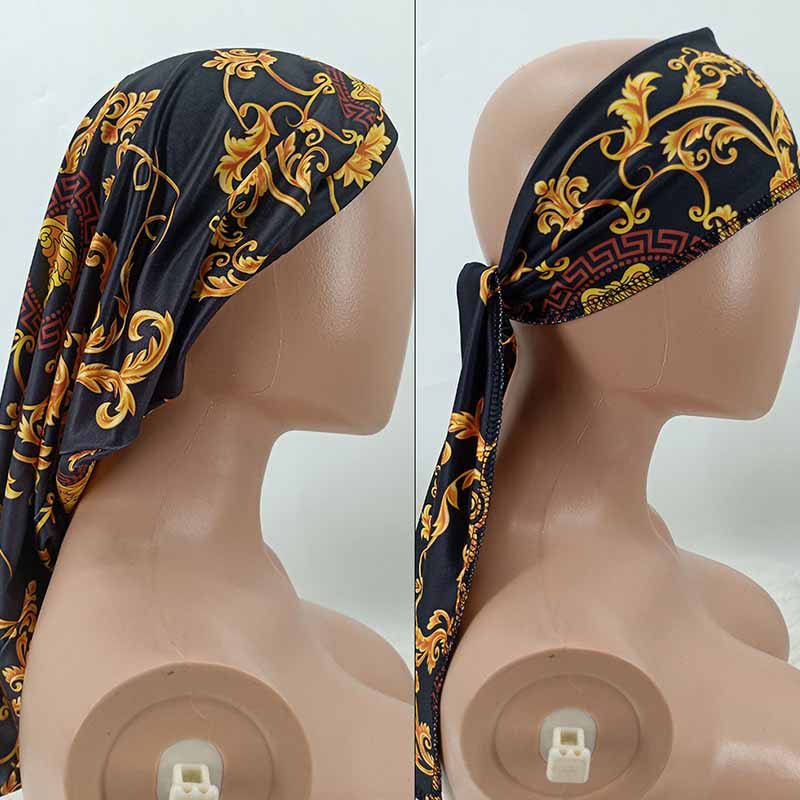 

Black Casual Print Patchwork Hat