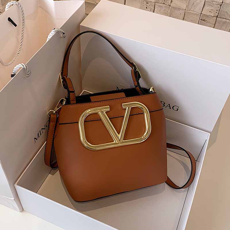 

Brownness Vintage Letter Patchwork Bags