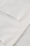 Due pezzi manica lunga colletto con cerniera patchwork strappato stampa casual grigio