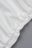 Vestidos de falda lápiz con cuello en V y borlas sólidas de White Street (sujeto al objeto real)