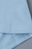 Синее сексуальное однотонное лоскутное длинное платье с вырезом на спине и перьями на тонких бретелях