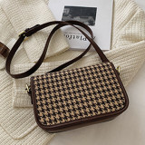 Black Casual Print Patchwork Bags