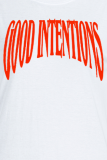 Серые повседневные повседневные футболки с принтом в стиле пэчворк и буквенным o-образным вырезом