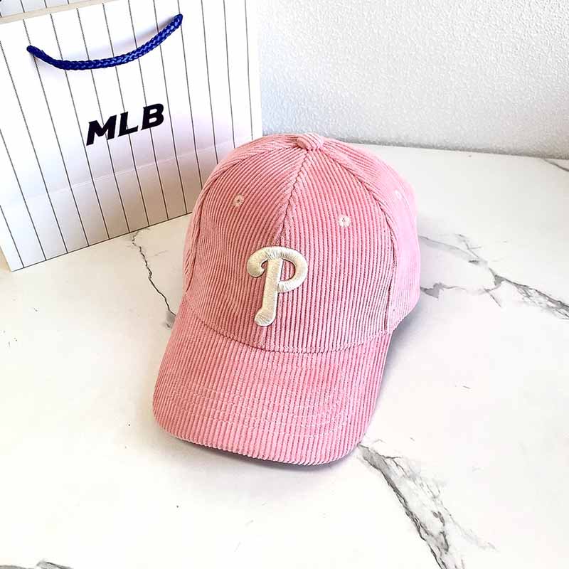 

Pink Casual Letter Embroidered Hat