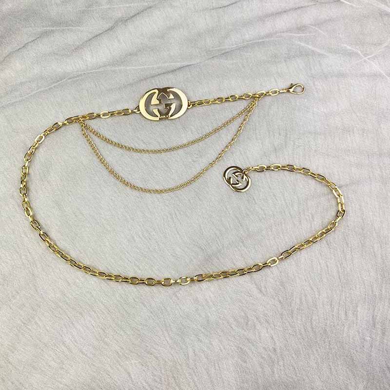 

Gold Simplicity Letter Chains Waist Chain
