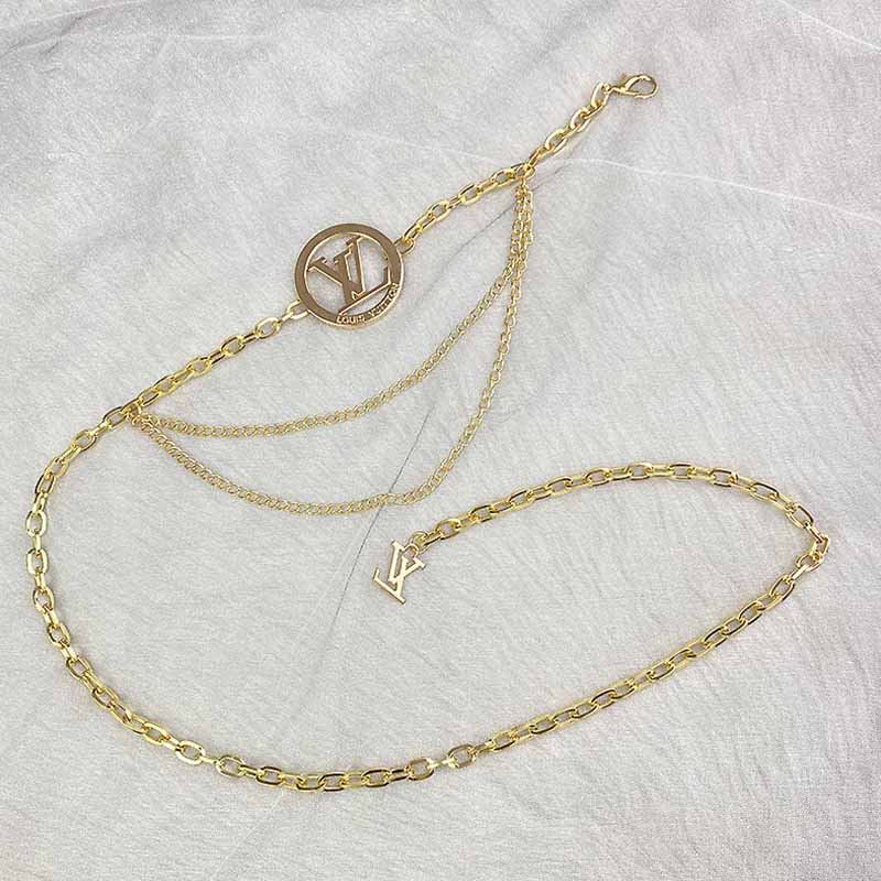 

Gold Simplicity Letter Chains Waist Chain