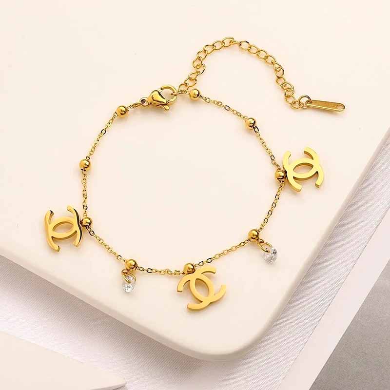 

Gold Street Letter Patchwork Chains Bracelets