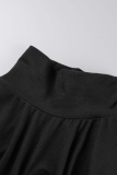 Robes de jupe crayon à col roulé marron sexy solides évidées