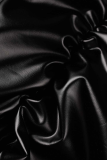 Черные сексуальные однотонные облегающие однотонные брюки с высокой талией и складками