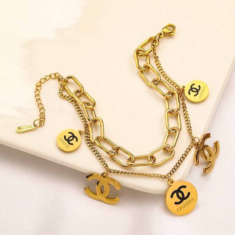 

Gold Street Letter Patchwork Chains Bracelets