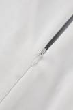 Pagliaccetti skinny con colletto asimmetrico con perforazione a caldo trasparente con perline di perle trasparenti nere sexy