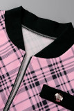 Черный модный повседневный принт в стиле пэчворк с длинным рукавом из двух частей