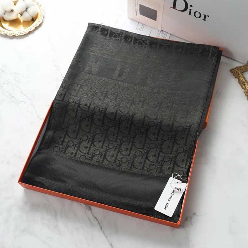 

Black Elegant Letter Patchwork Scarf(Without Box)