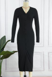Платья с юбкой-карандашом Black Street в стиле пэчворк с V-образным вырезом