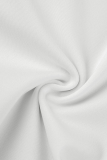 Белые сексуальные однотонные лоскутные бретельки на бретельках с девятью точками на рукавах из двух частей