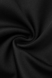 Abiti da sera con colletto obliquo nero sexy formale patchwork senza schienale