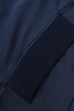 グレー ファッション カジュアル ソリッド パッチワーク フード付き カラー トップス