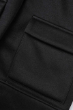 Due pezzi manica lunga colletto con cappuccio casual tinta unita grigio