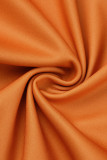 Tangerine Casual Elegante Print Luipaard Patchwork Schuine kraag Eenstaps rokjurken