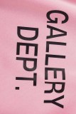 Розовый уличный принт Письмо Воротник с капюшоном и длинным рукавом Из двух частей