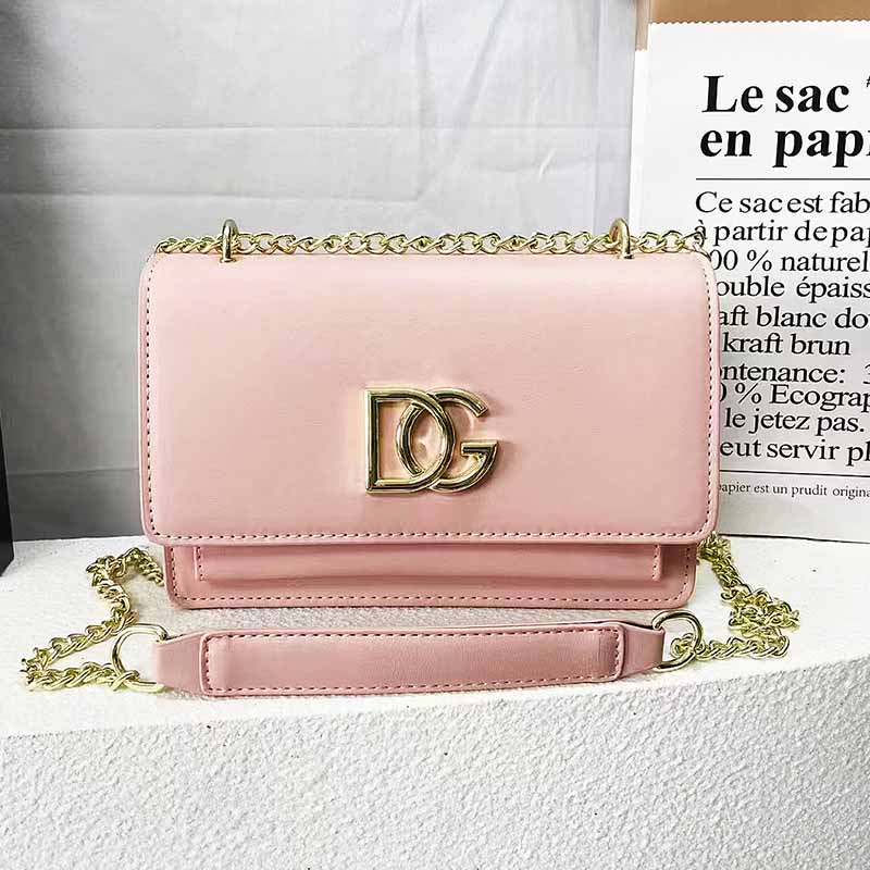 

Pink Simplicity Letter Chains Bags