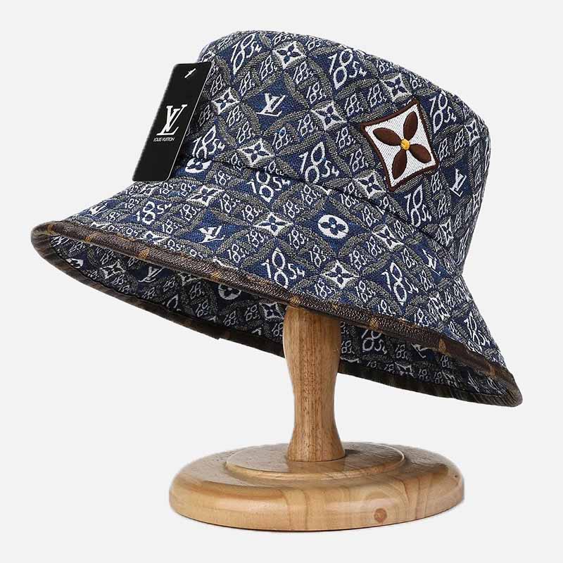 

Blue Street Print Patchwork Hat