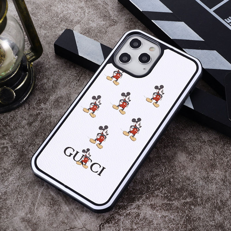 

White Fashion Street Print Patchwork Phone Case