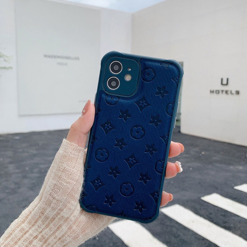 

Blue Fashion Street Print Patchwork Phone Case