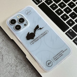 Grey Casual Print Patchwork Phone Case