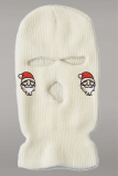 Белая улица Винтажная вышивка Санта-Клаус выдалбливал лоскутную шапку