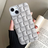 Silver Casual Solid Patchwork telefonfodral