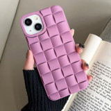 Cream White Casual Solid Patchwork Phone Case