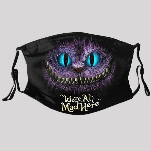 Черная пурпурная маска в стиле пэчворк с принтом в стиле уличный панк