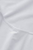 Белые повседневные однотонные водолазки с длинным рукавом без спинки Платья с длинным рукавом
