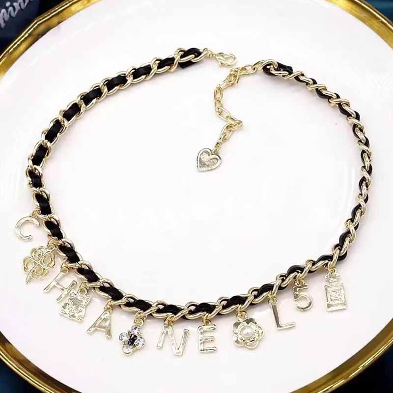 

Black Street Letter Patchwork Necklaces