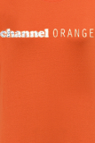 T-shirts Orange Street Vintage à col en V et à imprimé lettre O