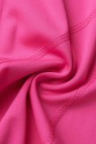 Rose Red Sportswear Stampa Lettera Cerniera Colletto Manica Lunga Due Pezzi