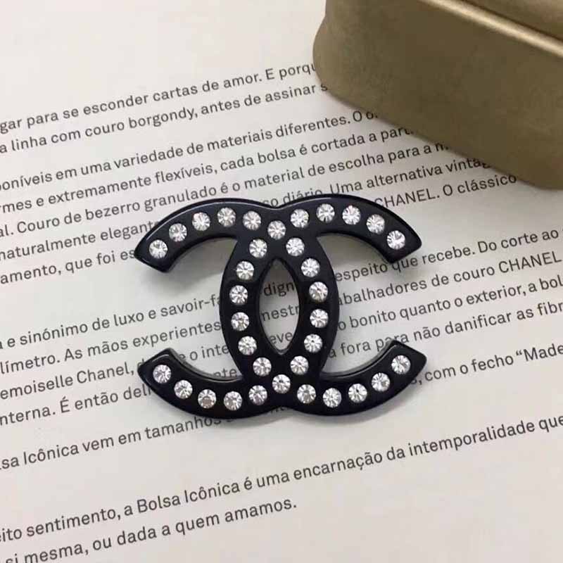 

Black Simplicity Geometric Hot Drill Brooch