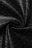 Zwarte sexy effen rugloze strapless mouwloze jurkjurken